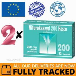 2 x NIFUROXAZIDE 200MG 12 TABS — MADE IN POLAND — FREE SHIPPING