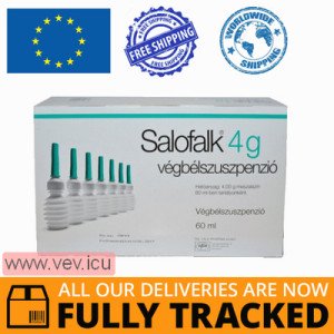 Salofalk rectal suspension 4g/60g, enema 60g 7pcs — Made in Germany — Free Delivery