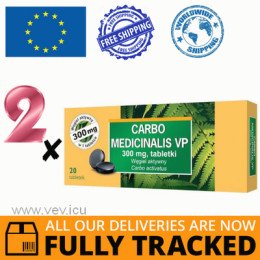 2 x CARBO MEDICINALIS VP 300 MG 20 TABS - MADE IN CANADA - FREE SHIPPING