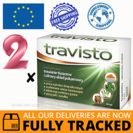 2 x TRAVISTO 30 TABS — MADE IN POLAND — FREE SHIPPING