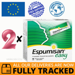 2 x ESPUMISAN EASY 14 SACHETS — MADE IN GERMANY — FREE SHIPPING