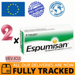 Espumisan 40mg 2p x 100 capsules — Made in Made in Germany — Free Delivery 