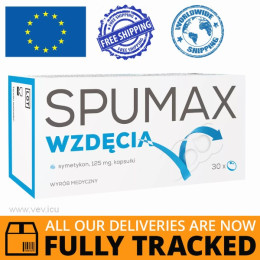 Spumax Flatulence 30 Caps — Made in Poland — Free Delivery