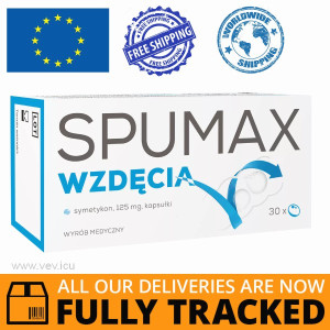 Spumax Flatulence 30 Caps — Made in Poland — Free Delivery