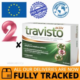 2 x TRAVISTO ACTIV 30 TABS - MADE IN POLAND - FREE SHIPPING