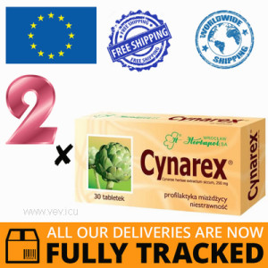 2 x CYNAREX 250MG 30 TABS — MADE IN POLAND- FREE SHIPPING