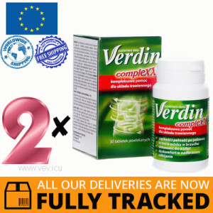 2 x VERDIN COMPLEXX 30 TABS — MADE IN POLAND — FREE SHIPPING