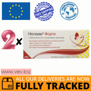 Nispazm Forte 80 mg 2p x 20 tablets — Made in Germany — Free Delivery