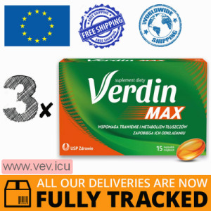 Verdin Max, 3p x 15 capsules — Made in Poland — Free Delivery