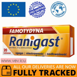 Famotydyna Ranigast 20 tablets — Made in Poland — Free Delivery