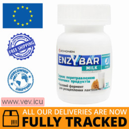 Enzybar Milk, 20 tablets — Made in India — Free Delivery