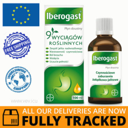 IBEROGAST COMBINED PREPARATION, ORAL FLUID 100ML — MADE IN GERMANY — FREE SHIPPING