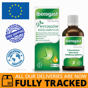 IBEROGAST COMBINED PREPARATION, ORAL FLUID 50ML — MADE IN GERMANY — FREE SHIPPING