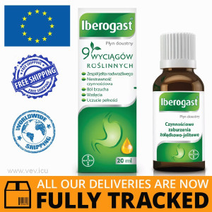 IBEROGAST COMBINED PREPARATION, ORAL FLUID 20ML — MADE IN GERMANY — FREE SHIPPING