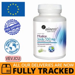 Aliness Sodium Butyrate 550mg, 100 capsules — Made in Poland — Free Delivery