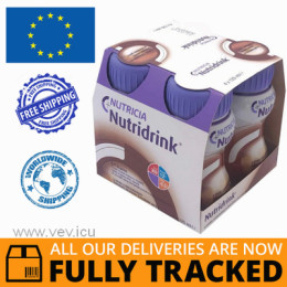 NUTRIDRINK CHOCOLATE FLAVOR 4x125ML - MADE IN GERMANY - FREE SHIPPING 