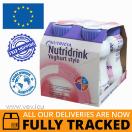 NUTRIDRINK YOGHURT STYLE RASPBERRY 4x200ML - MADE IN GERMANY - FREE SHIPPING 
