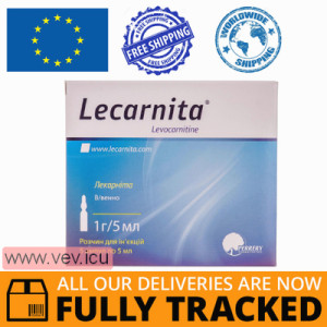 Lecarnita solution for injection 1g/5ml, 5 ampoules — Made in Greece — Free Delivery