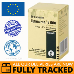 LIPANCREA 8000 50 CAPS — MADE IN POLAND — FREE SHIPPING LIPANCREA 8000 50 CAPS — MADE IN POLAND — FREE SHIPPING