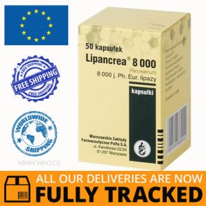 LIPANCREA 8000 50 CAPS — MADE IN POLAND — FREE SHIPPING
