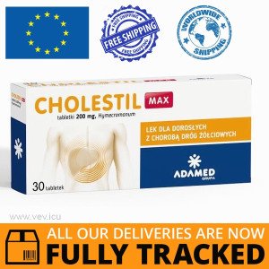Cholestil Max 200g 30 tablets — Made in Poland by Adamed — Free Delivery