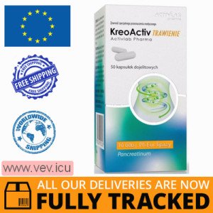 KreoActiv Digestion, 50 gastro-resistant capsules — Made in Poland — Free Delivery