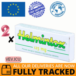 Helmintox 125mg 2p x 6 tablets — Made in France — Free Delivery