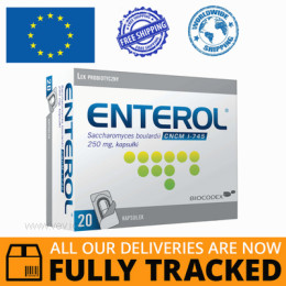 ENTEROL 250MG 20 CAPS - MADE IN FRANCE - FREE SHIPPING
