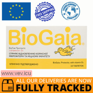 BioGaia ProTectis, with vitamin D3, 10 tablets — Made in Spain — Free Delivery