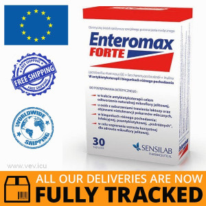 Enteromax Forte 30 capsules — Made in Poland — Free Delivery