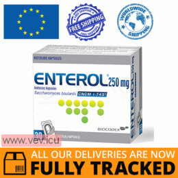Enterol 250mg 30 capsules — Made in France — Free Delivery Enterol 250mg 30 capsules — Made in France — Free Delivery