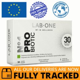 LAB ONE PROBIOTIC 30 CAPS - MADE IN POLAND - FREE SHIPPING 