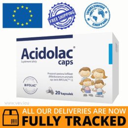 ACIDOLAC 20 CAPS — MADE IN POLAND — FREE SHIPPING