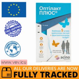 Optilact Plus, for adults, 10 sachets — Made in Denmark — Free Delivery 