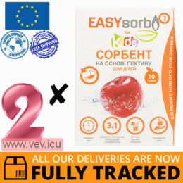 EASYsorb for Kids, pectin based, 2p x 10 sachets — Made in Ukraine — Free Delivery 