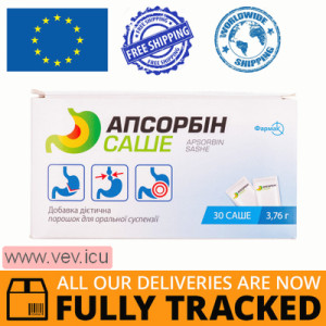 Apsorbin Sashe, powder for oral suspension, 30 sachets — Made in Ukraine — Free Delivery