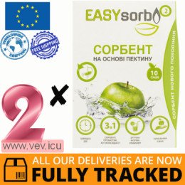 EASYsorb, pectin based, 2p x 10 sachets — Made in Ukraine — Free Delivery 