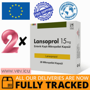 Lansoprol 15mg 2p x 28 capsules — Made in Turkey — Free Delivery