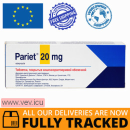 Pariet 20mg 14 enteric tablets— Made in Switzerland — Free Delivery