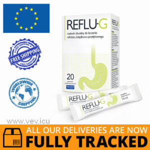 REFLU-G, ORAL SOLUTION, 10 ML x 20 SACHETS - MADE IN POLAND - FREE SHIPPING