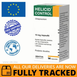 Helicid Control 10mg 14 capsules — Made in Czech Republic — Free Delivery