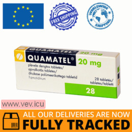 Quamatel 20mg 28 tablets — Made in Hungary — Free Delivery