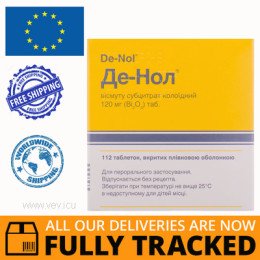 De-Nol 120mg 112  tablets — Made in Netherlands — Free Delivery
