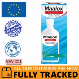 Maalox, oral suspension, 250 ml — Made in Italy — Free Delivery