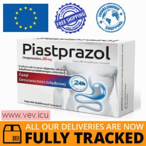 Piastprazol 20 mg, 14 capsules — Made in Poland by Aflofarm — Free Delivery