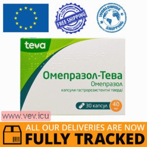 Omeprazole-Teva 40mg 30 capsules — Made in Spain — Free Delivery