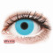 ColourVUE Crazy Glow Blue - zero lenses (2 lenses) DIA 14.00, BC 8.60, Power 0 — Made in USA — Free Delivery