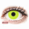 ColourVUE Crazy Glow Yellow - zero lenses (2 lenses) DIA 14.00, BC 8.60, Power 0 — Made in USA — Free Delivery