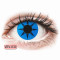 ColourVUE Crazy Lens - Blue Star - zero lenses (2 lenses) DIA 14.00, BC 8.60, Power 0 — Made in USA — Free Delivery