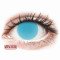 ColourVUE Crazy Glow Electric Blue - zero lenses (2 lenses) DIA 14.00, BC 8.60, Power 0 — Made in USA — Free Delivery